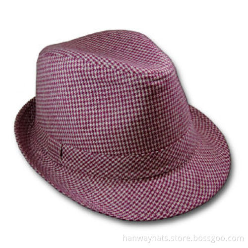 Women's Fashion Fedora/Trilby Hat with Self Band and Keeper